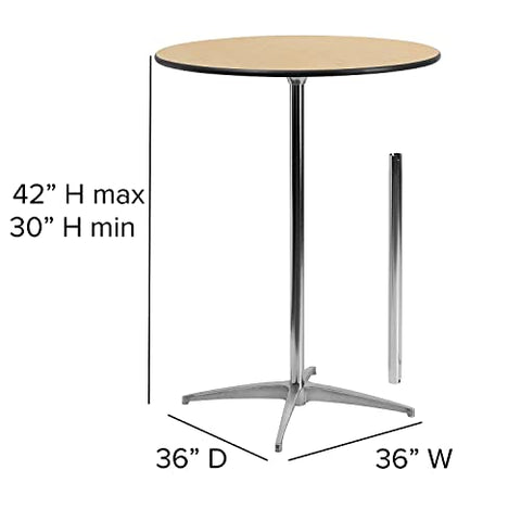 Flash Furniture Lars 36'' Round Wood Cocktail Table