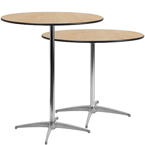 Flash Furniture Lars 36'' Round Wood Cocktail Table