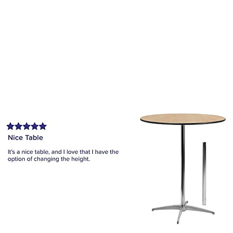 Flash Furniture Lars 36'' Round Wood Cocktail Table