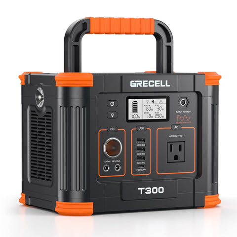 Grecell 300W Portable Power Station, 288Wh Solar Generator