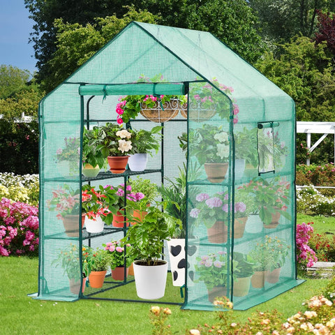 Ohuhu Greenhouse for Outdoors with Screen Windows