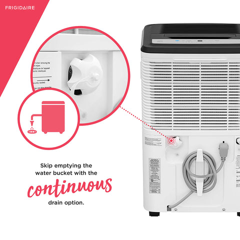 Frigidaire 50 Pint Dehumidifier with Pump, 4,500 Square Foot Coverage