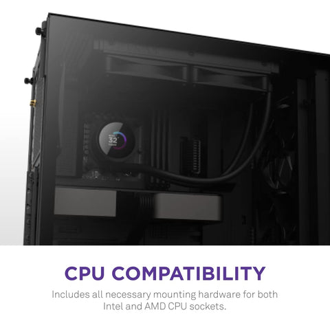 NZXT Kraken 240mm AIO CPU Liquid Cooler with 2 Fans