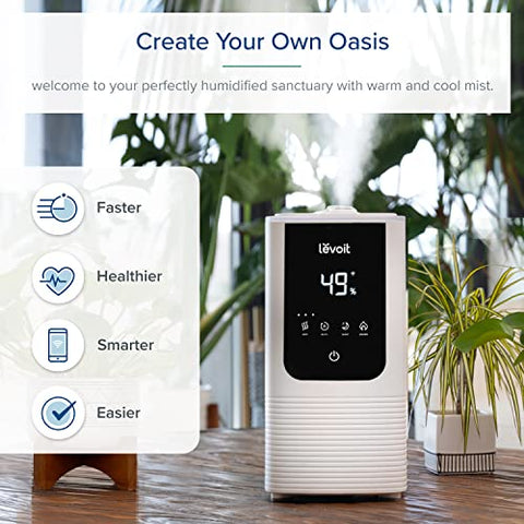 LEVOIT Smart Warm and Cool Mist Air Humidifier