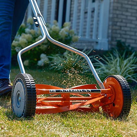 14-Inch 4-Blade Push Reel Lawn Mower