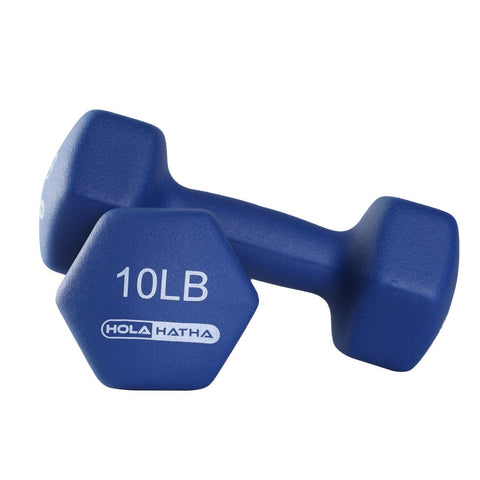 HolaHatha 5, 10, and 15 Pound Neoprene Dumbbell