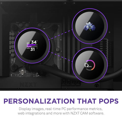 NZXT Kraken 240mm AIO CPU Liquid Cooler with 2 Fans