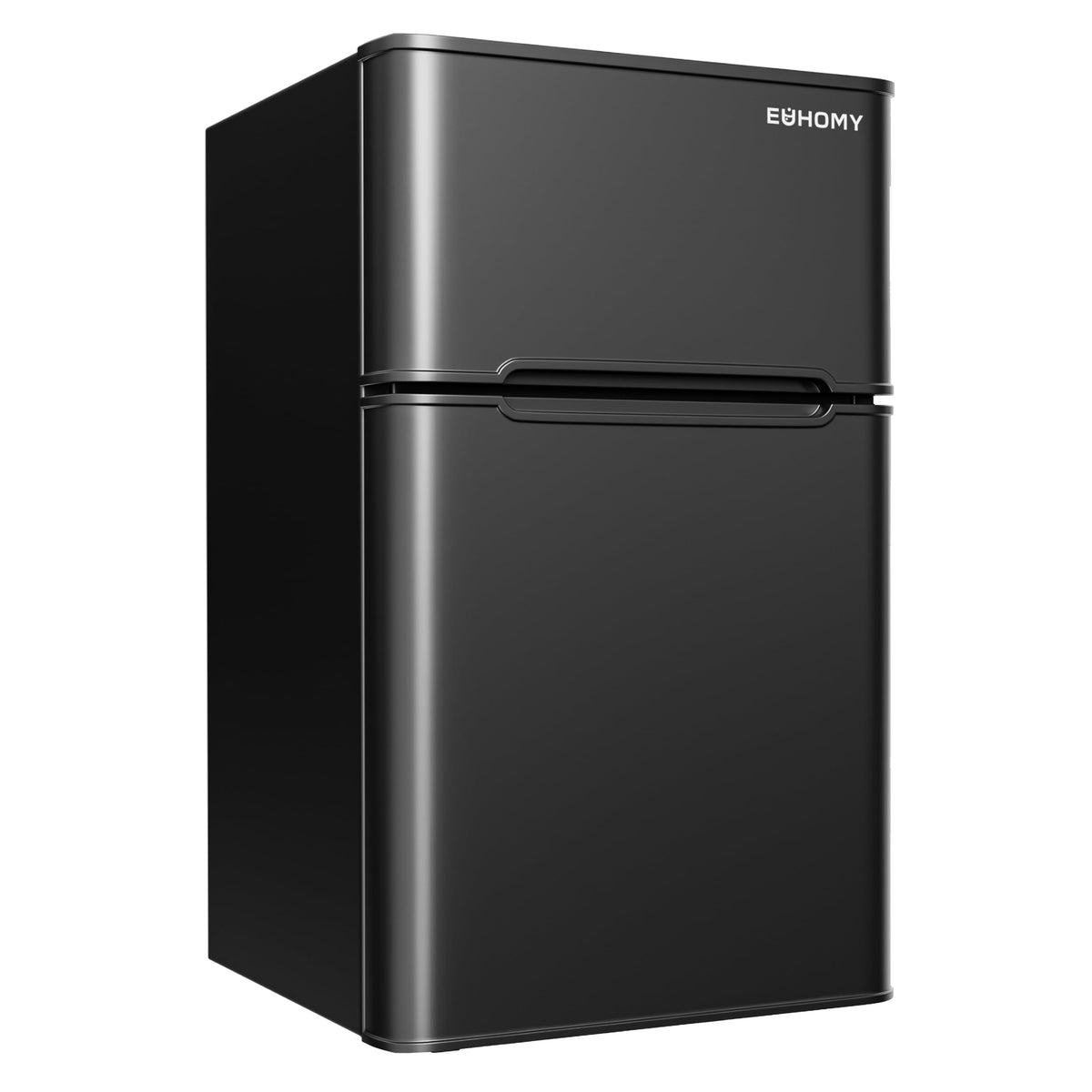 EUHOMY Mini Fridge with Freezer, 3.2 Cu.Ft Mini Refrigerator, Black