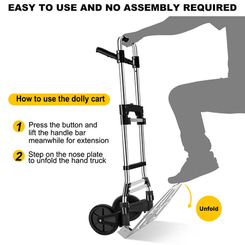 330 LB Capacity Folding Hand Truck Dolly Cart