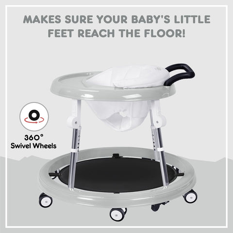 HARPPA Foldable Baby Walker with Wheels, Anti-Rollover