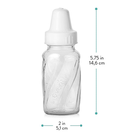 EVENFLO Feeding Classic Glass Twist Bottles - 4 Oz, 6 Pack