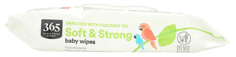 365 BY WHOLE FOODS MARKET Coconut Baby Wipes - 64 Count Pack