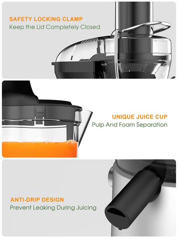 Loilat 1200W Juicer Machine with 3" Feed Chute