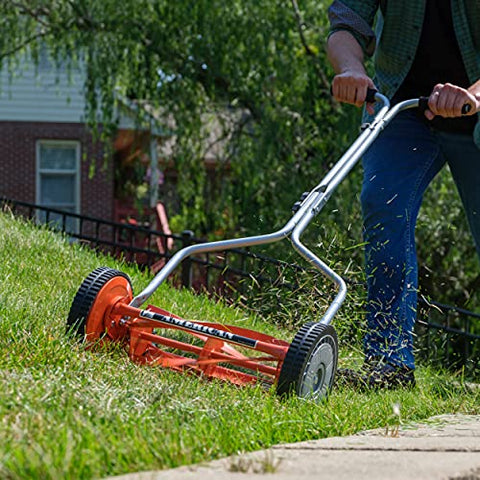 14-Inch 4-Blade Push Reel Lawn Mower