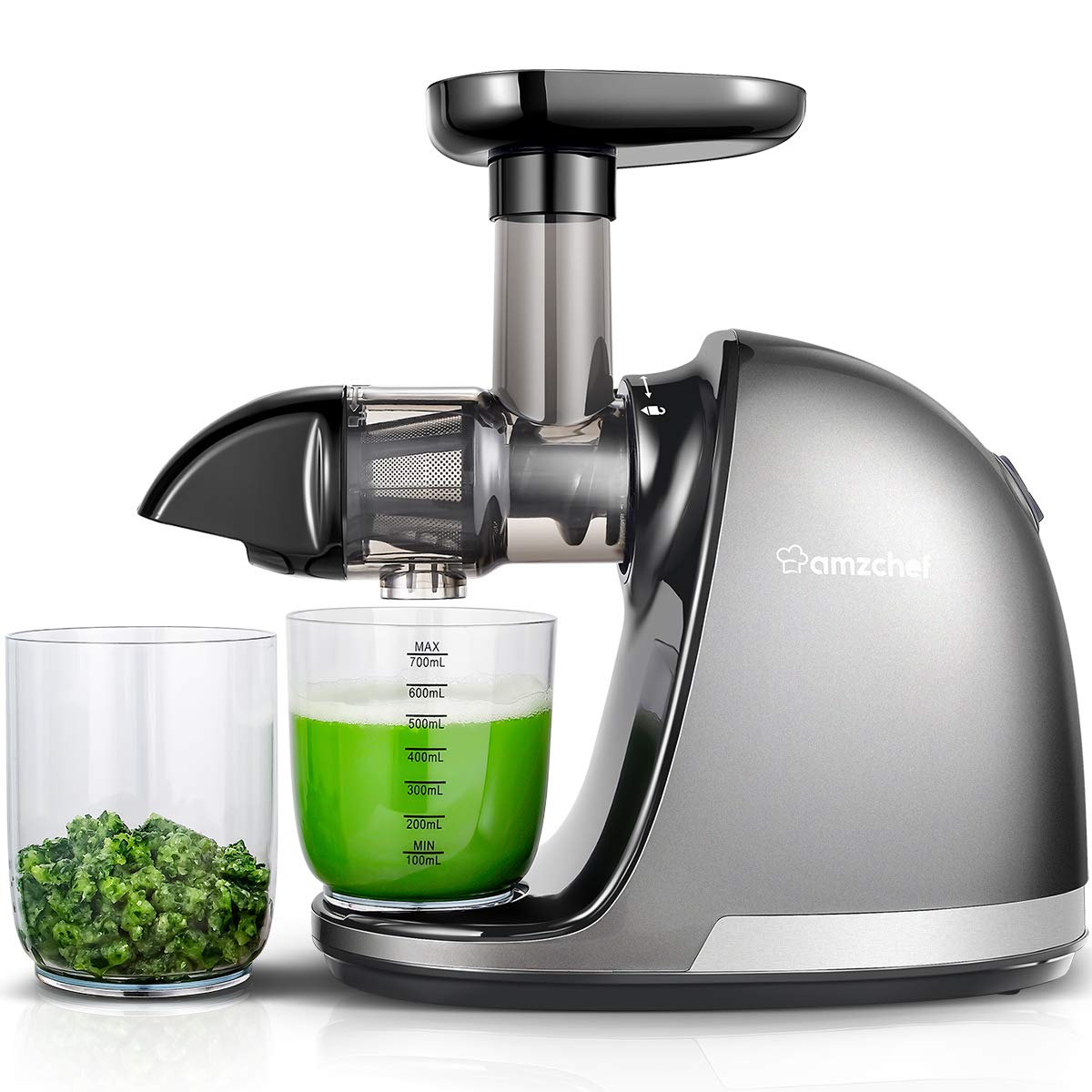 AMZCHEF Slow Cold Press Masticating Juicer with Reverse Function