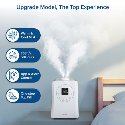 LEVOIT LV600S Smart Warm and Cool Mist Humidifiers