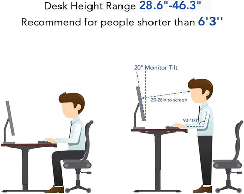 FLEXISPOT Standing Desk, Electric Height Adjustable Desk