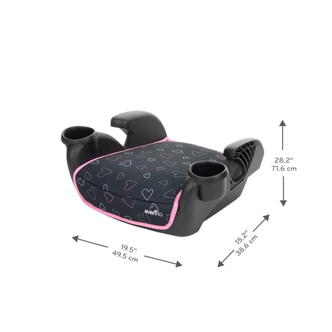 EVENFLO Gotime No Back Booster Car Seat - Amore Pink