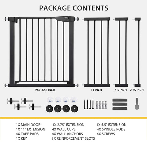 Cumbor 29.7" - 51.5" Baby Gate Extra Wide