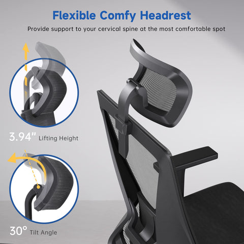Dripex Ergonomic Office Chair with Lumbar Support