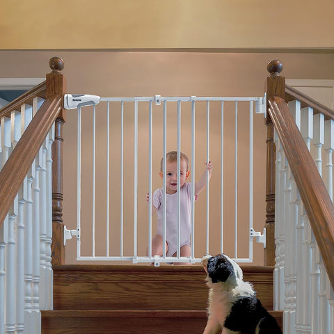 Babelio 26-43" No Bottom Bar Baby Gate for Babies, Elders and Pets