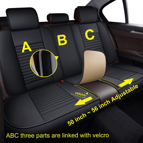 LINGVIDO Luxurious Waterproof Breathable Leather Seat Covers