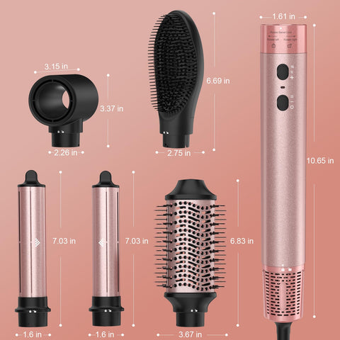 Brightup Hair Dryer Brush with 110,000 RPM Negative Ionic Blow Dryer