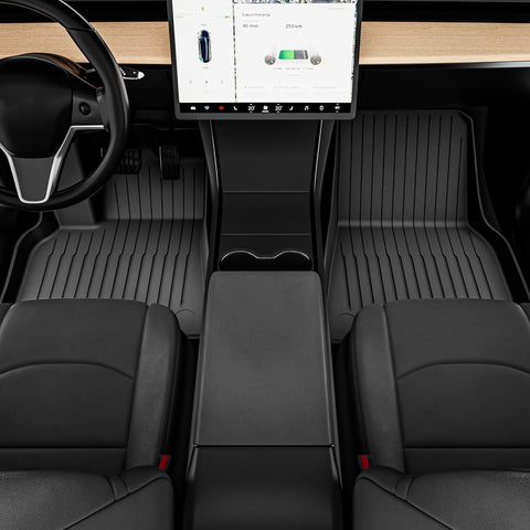 OEDRO Premium Custom All-Weather Floor Mats for Tesla Model Y