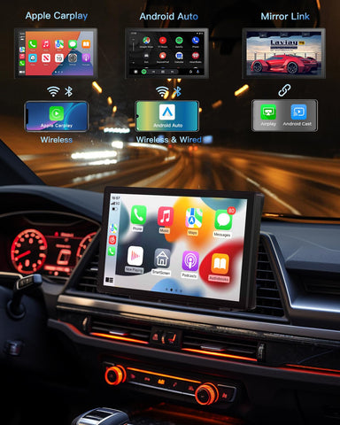 Laviay Wireless Carplay Touchscreen with 4K Dash Cam