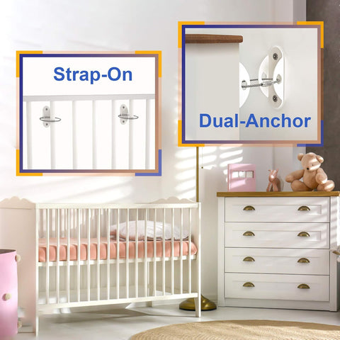 4OUR KIDDIES Furniture Anchors for Baby Proofing (10 Pack)