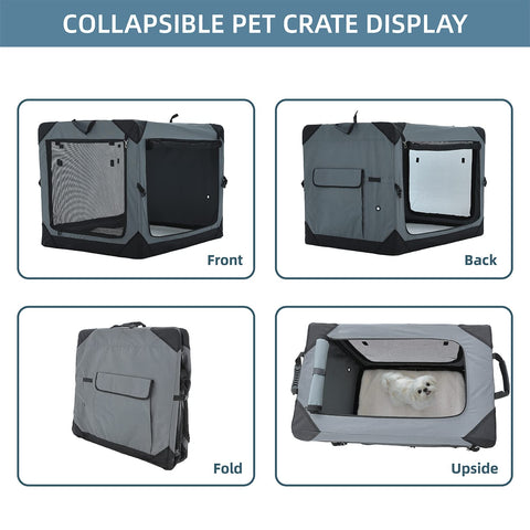 Pettycare 36 Inch Collapsible Crate for Large Dogs