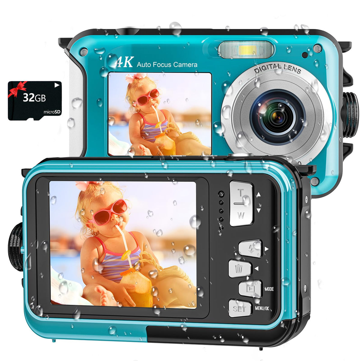 4K Underwater Camera 11FT Waterproof Camera