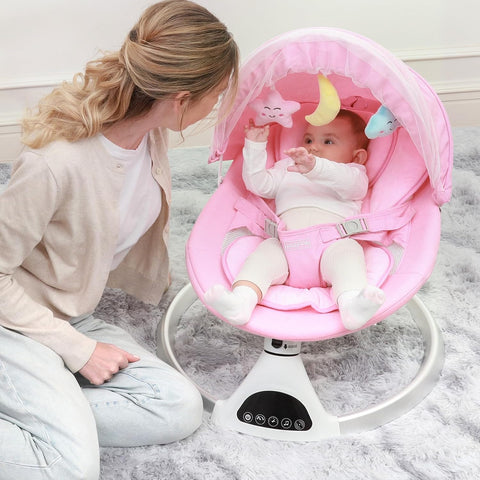 HARPPA Cozy Portable Electric Baby Swing with Music Speaker