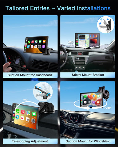 Laviay Wireless Carplay Touchscreen with 4K Dash Cam