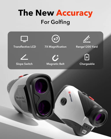 REDTIGER Golf Rangefinder with Slope, 1200 Yards Laser Range Finder Golfing