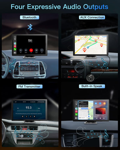 Laviay Wireless Carplay Touchscreen with 4K Dash Cam