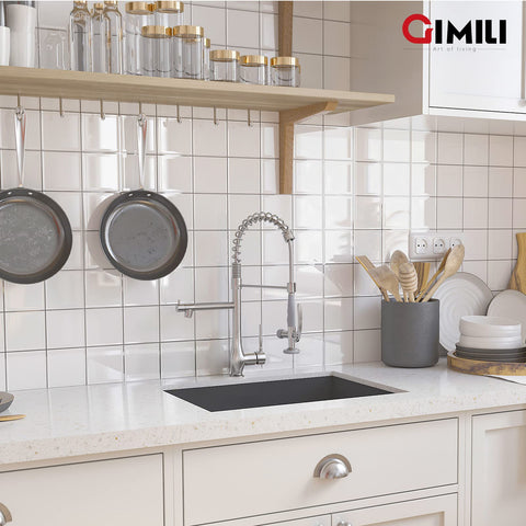 GIMILI Kitchen Faucet with Pull Down Sprayer Single Handle