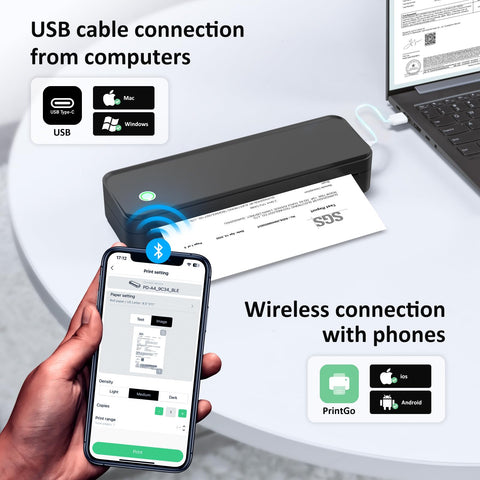 Gloryang Inkless Wireless Thermal Printer