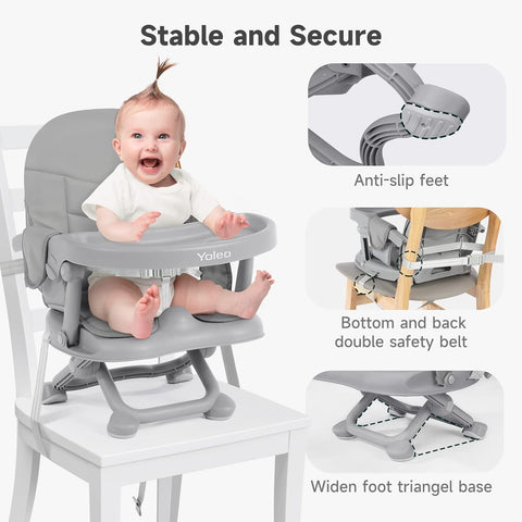 YOLEO High Chair for Toddlers - Folding Portable Booster Seat