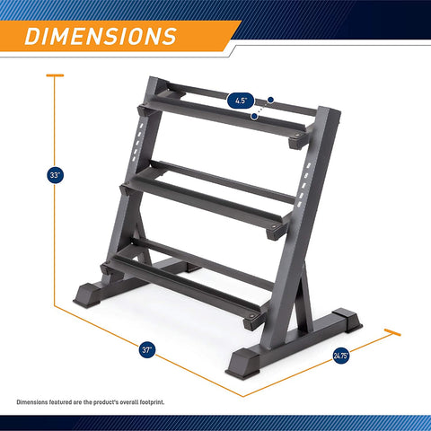 Marcy 3-Tier Weight Storage Organizer Racks for Dumbbells