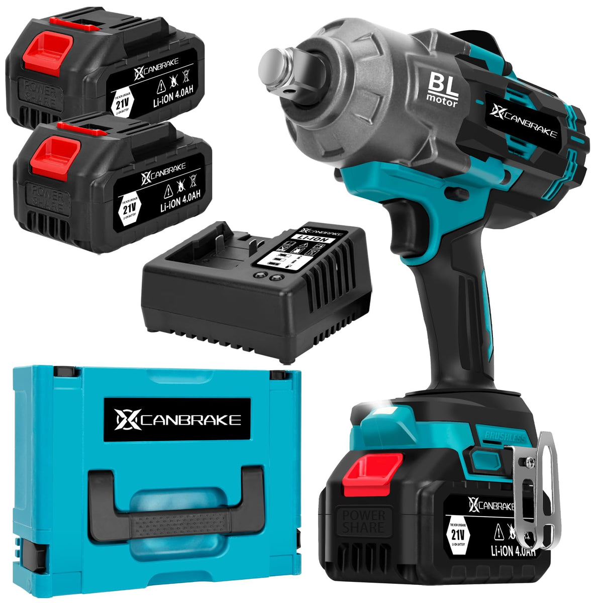 Canbrake 2000Nm(1500ft-lbs) Cordless Impact Wrench