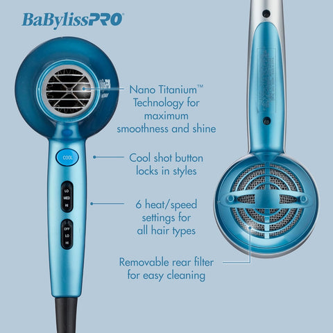 BABYLISSPRO Powerful Nano Titanium 2000-Watt Hair Dryer