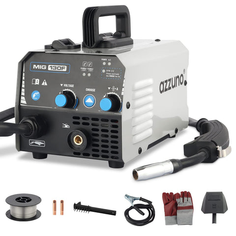 AZZUNO MIG Welder, Flux Core Welder Machine 110V 130Amp