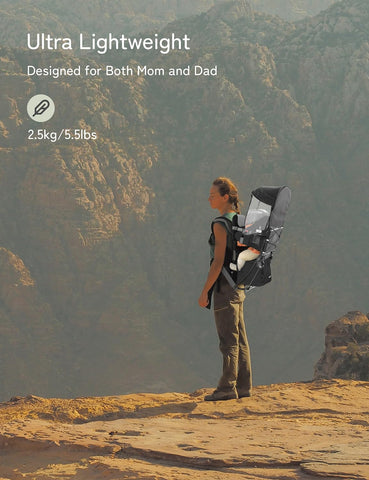 BESREY Baby Backpack Carrier - Toddler Hiking Pack with Safety Seat