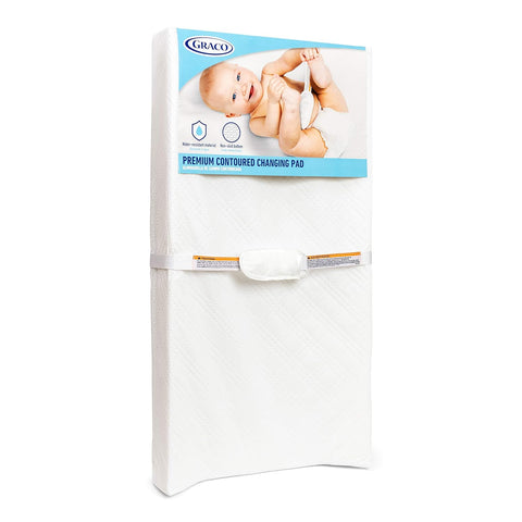 GRACO Premium Contoured Changing Pad - Water-Resistant & Soft