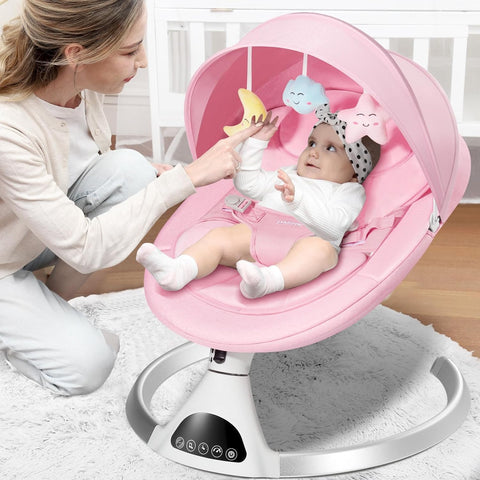 HARPPA Cozy Portable Electric Baby Swing with Music Speaker