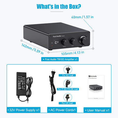 Fosi Audio 600W Power Amplifier Home Audio