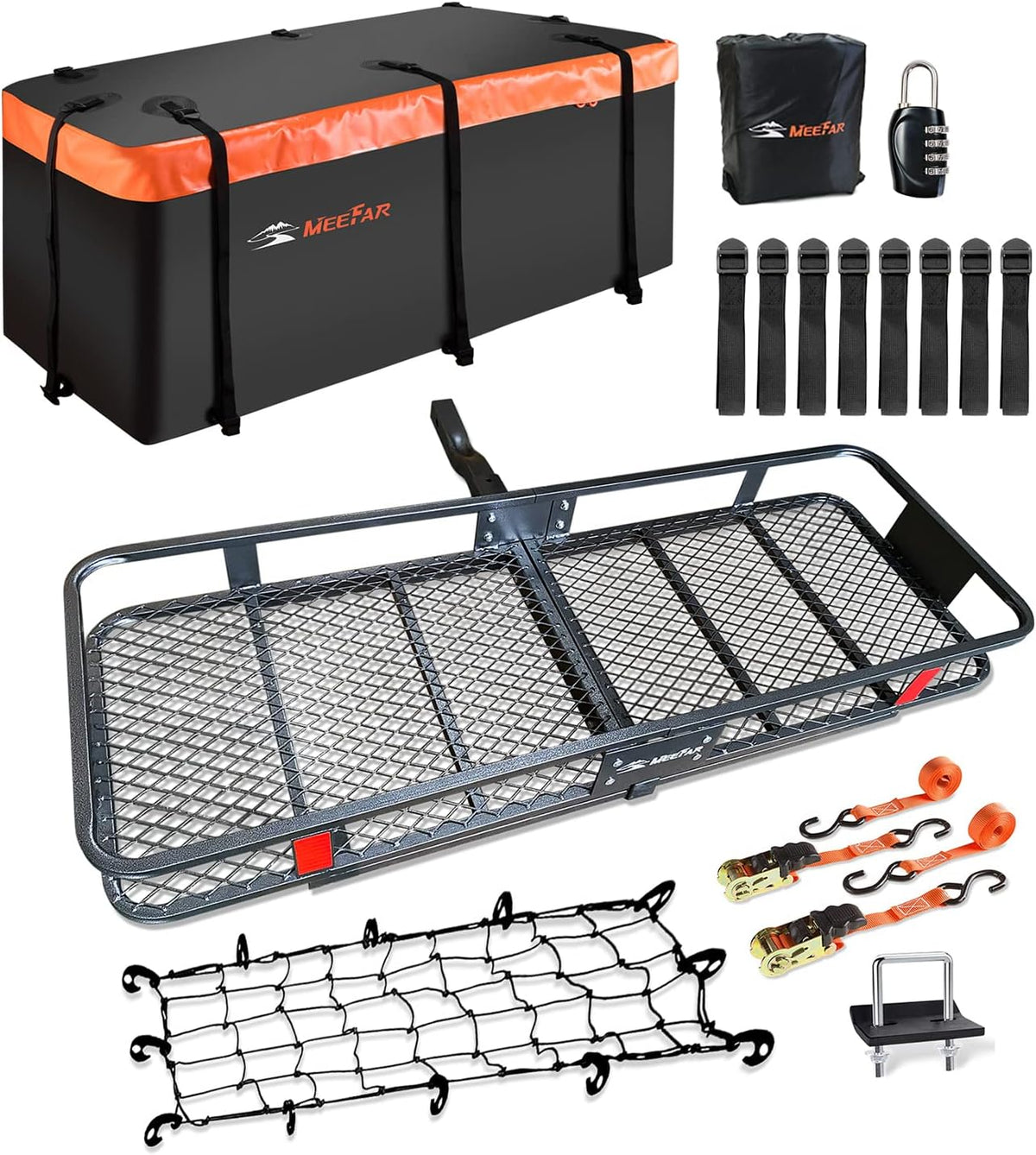 MEEFAR Durable Versatile MeeFar Folding Cargo Carrier Bundle