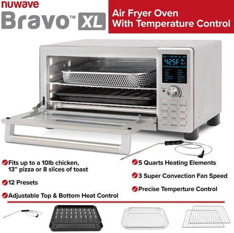 Nuwave Bravo Convection Toaster Ovens Air Fryer Combo