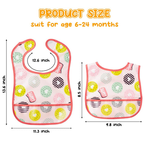 2OOYA Baby Feeding Bibs Set - Waterproof Toddler Bibs